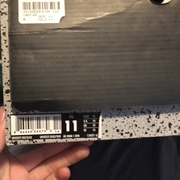 Jordan 5 red suede - Picture 7 of 8